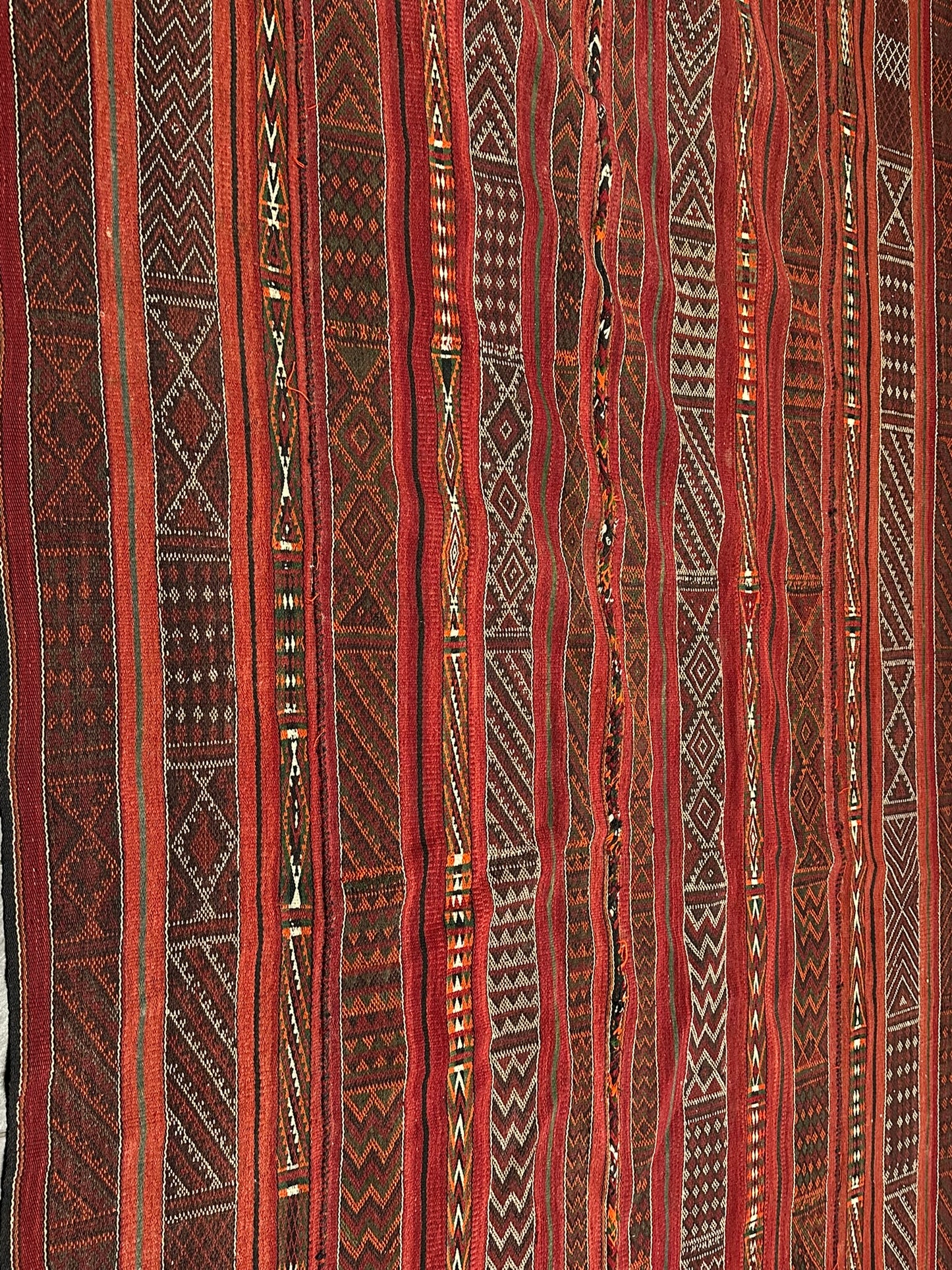 Orientteppich handgewebt Kelim Naturfarben 307x185 cm