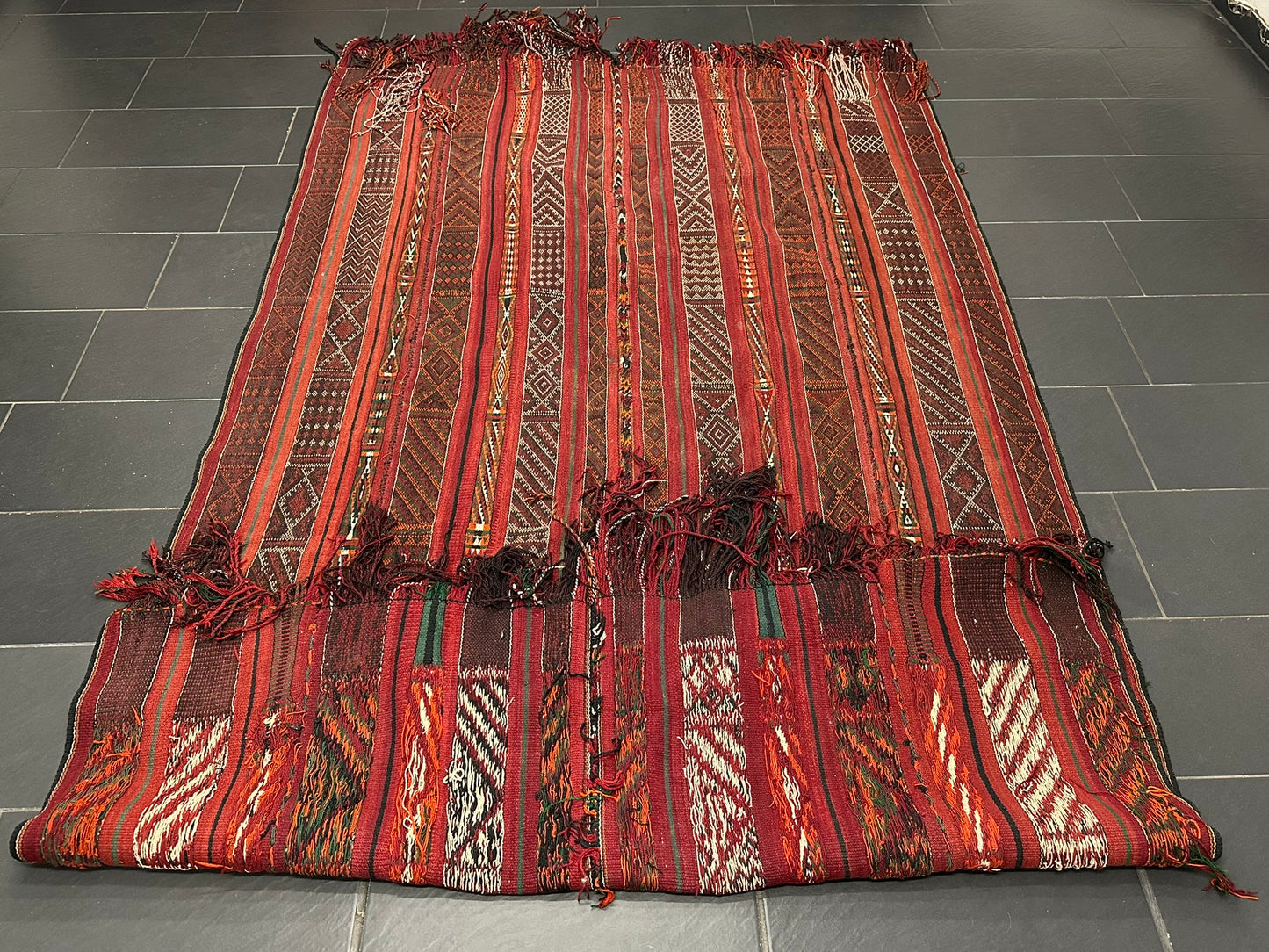 Orientteppich handgewebt Kelim Naturfarben 307x185 cm