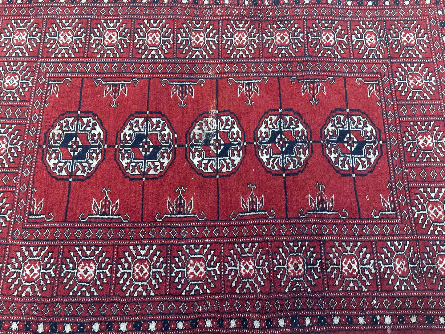 Handgeknüpfter Orientteppich Pakistan Buchara, 120x80cm