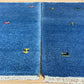 Indo Gabbeh Orientteppich handgeknüpft 125x66/123x66 cm