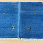 Indo Gabbeh Orientteppich handgeknüpft 125x66/123x66 cm