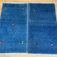 Indo Gabbeh Orientteppich handgeknüpft 125x66/123x66 cm