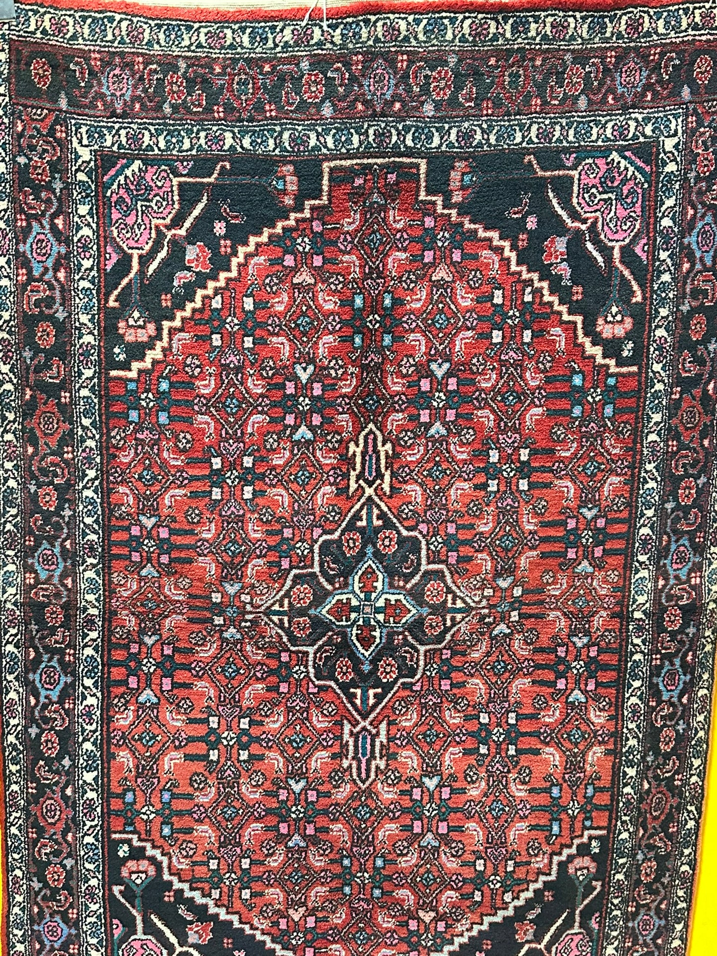 Orientteppich handgeknüpft 157x104 cm Bidjar Schurwolle