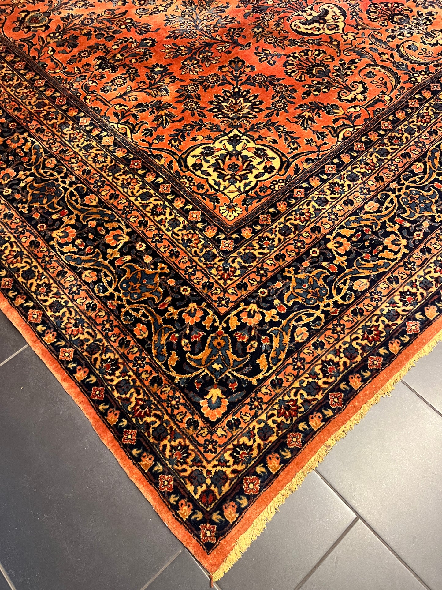 Perserteppich Orientteppich Handgeknüpfter Teppich Sarough 400x305cm