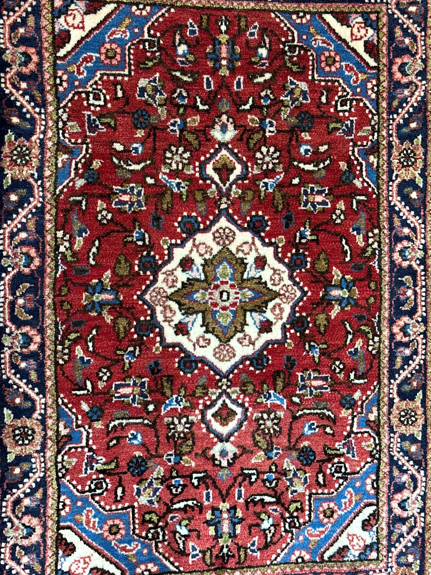 Handgeknüpfter Perser Orientteppich Malayer Jugendstil - Naturfarben 100x67 cm