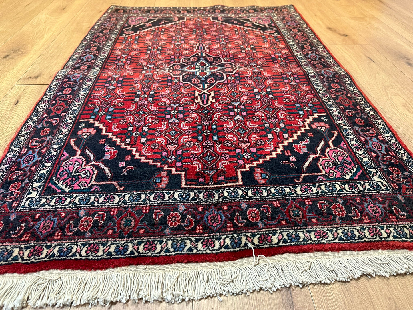 Orientteppich handgeknüpft 157x104 cm Bidjar Schurwolle