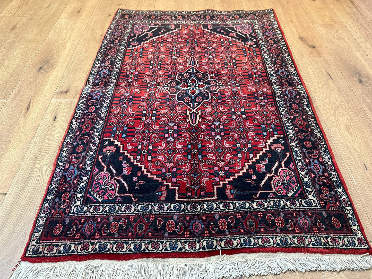 Orientteppich handgeknüpft 157x104 cm Bidjar Schurwolle