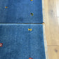Indo Gabbeh Orientteppich handgeknüpft 125x66/123x66 cm
