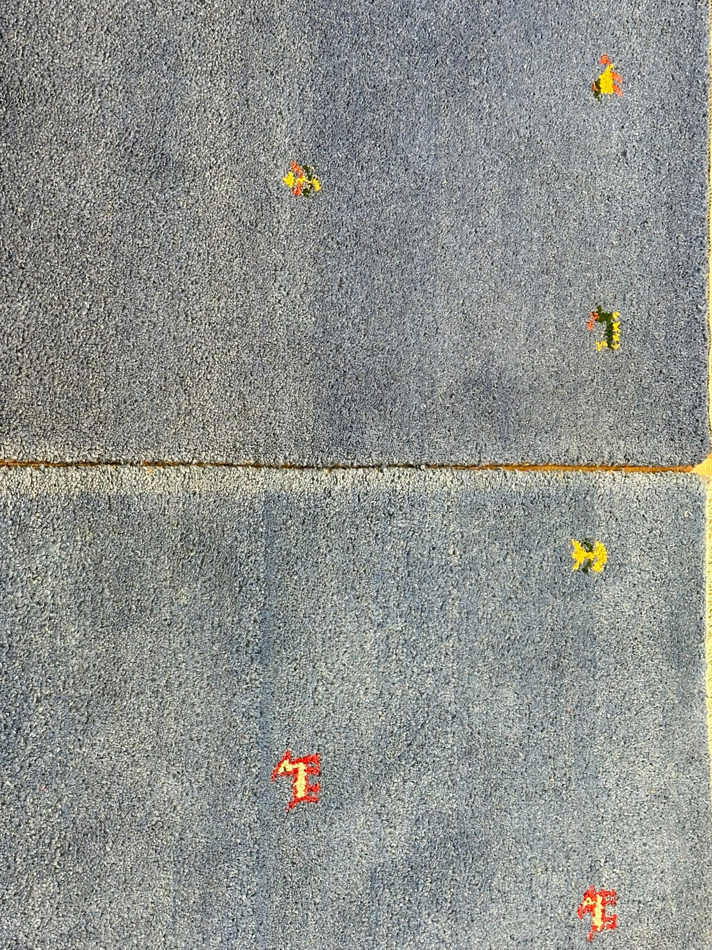 Indo Gabbeh Orientteppich handgeknüpft 125x66/123x66 cm