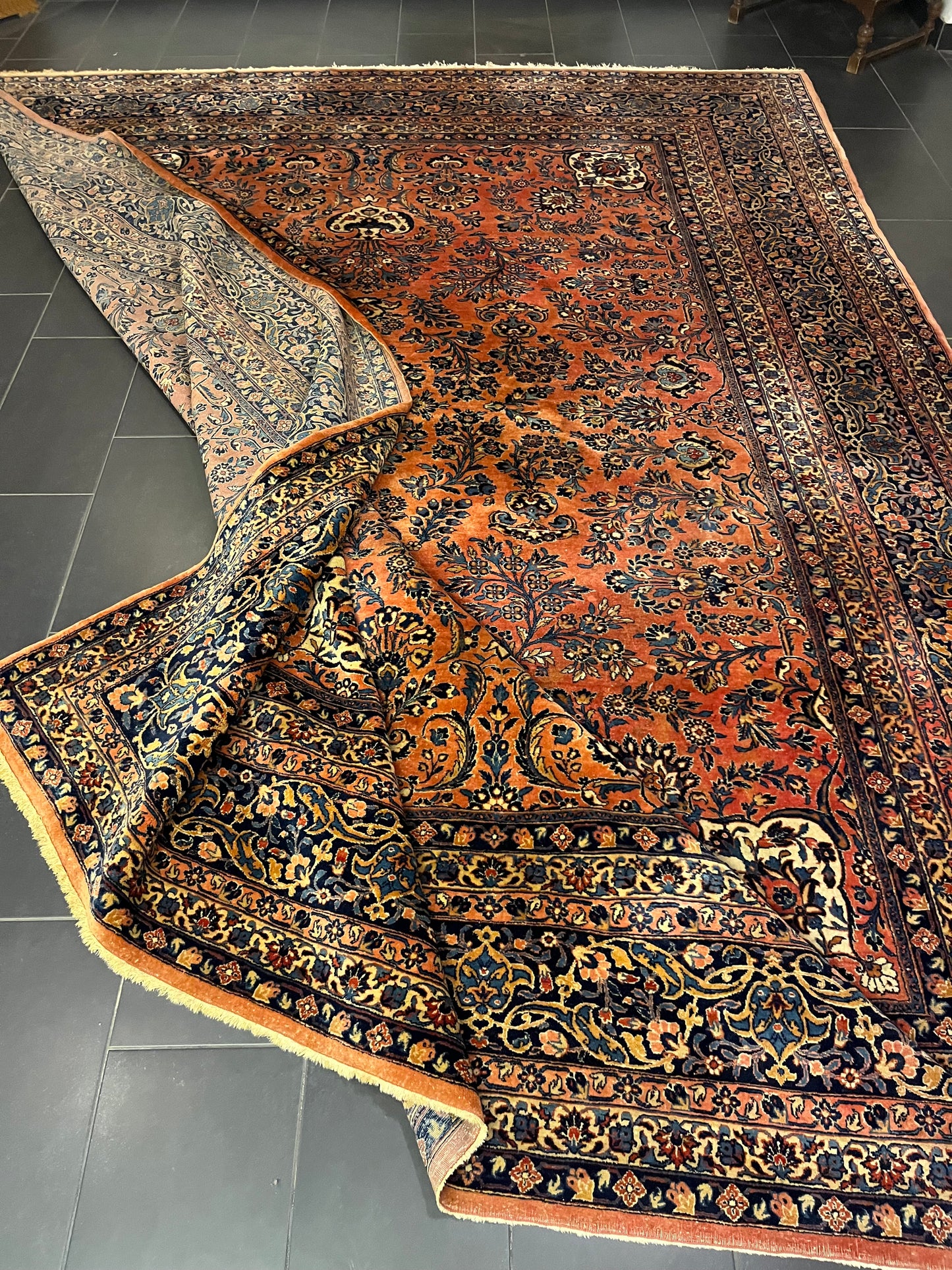 Perserteppich Orientteppich Handgeknüpfter Teppich Sarough 400x305cm