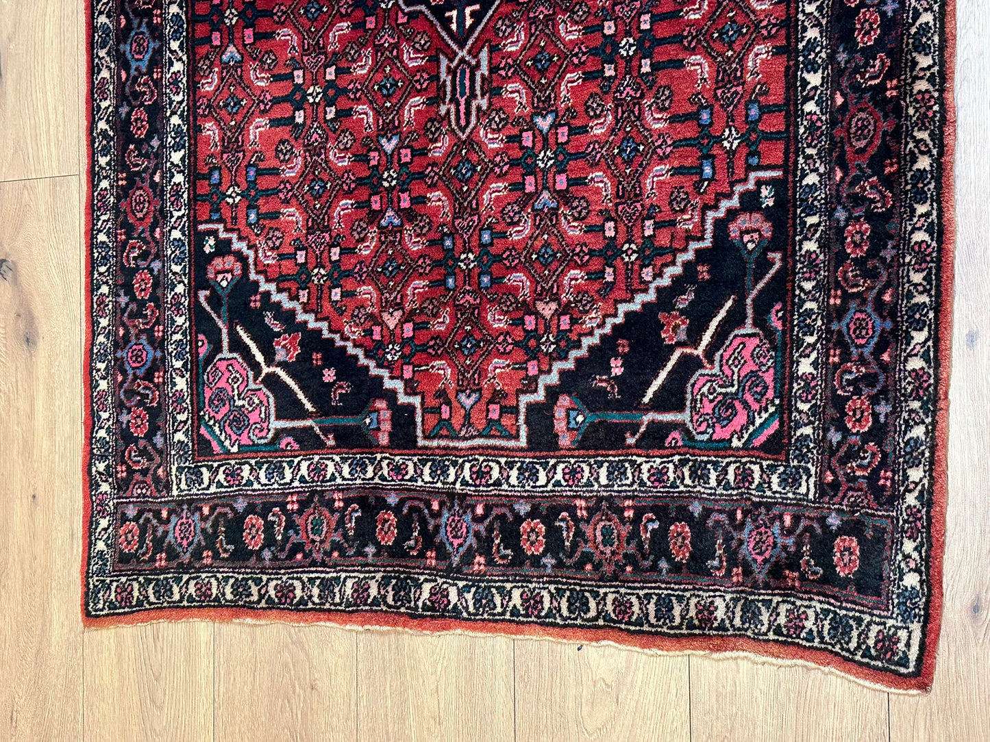 Orientteppich handgeknüpft 157x104 cm Bidjar Schurwolle