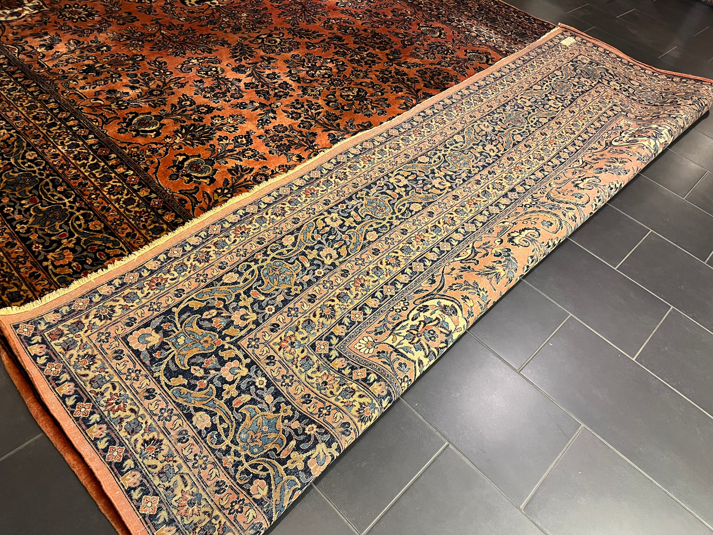 Perserteppich Orientteppich Handgeknüpfter Teppich Sarough 400x305cm