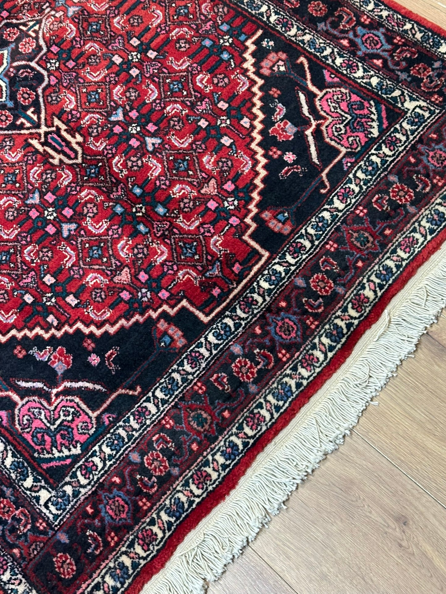 Orientteppich handgeknüpft 157x104 cm Bidjar Schurwolle