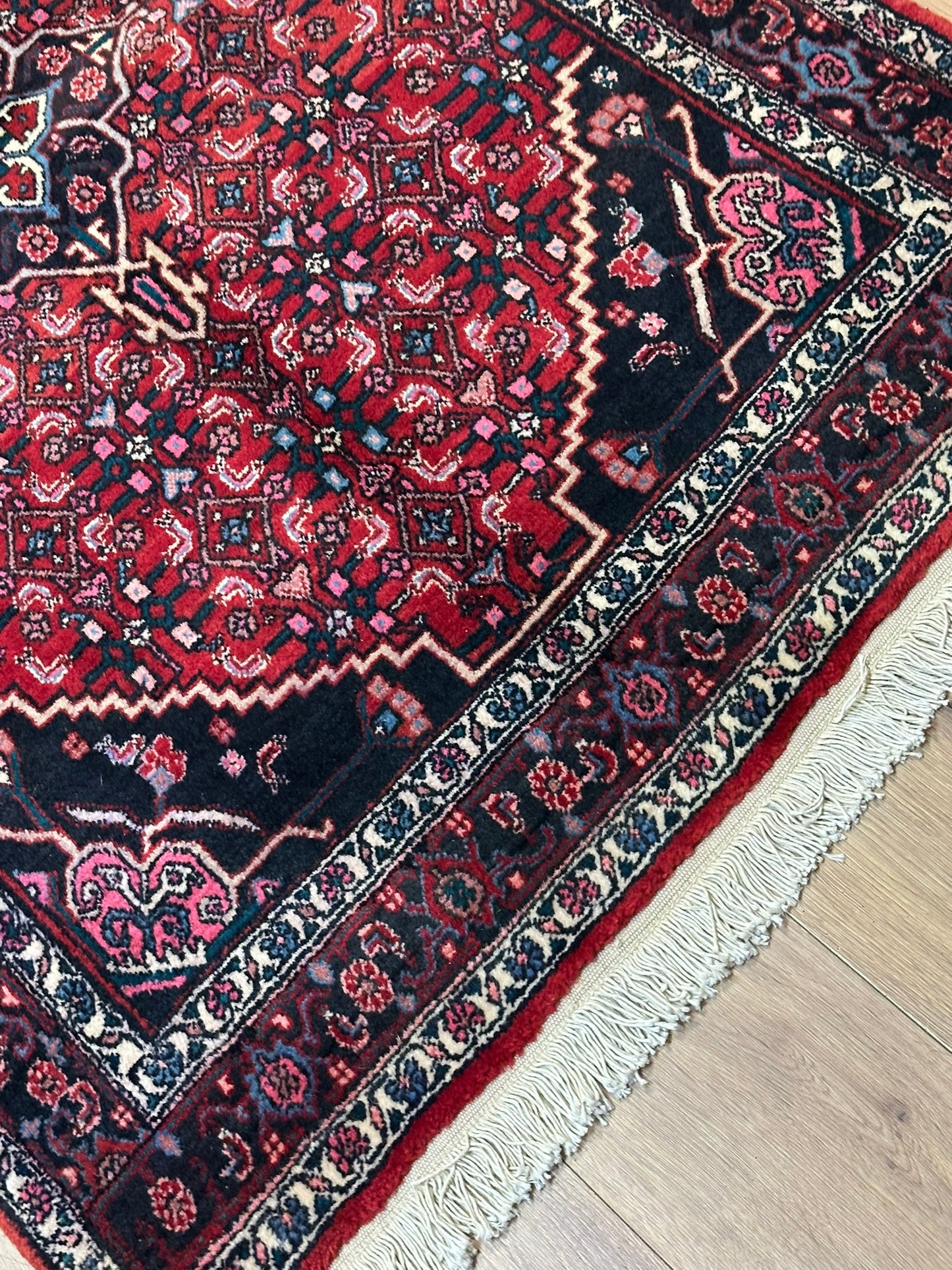 Orientteppich handgeknüpft 157x104 cm Bidjar Schurwolle