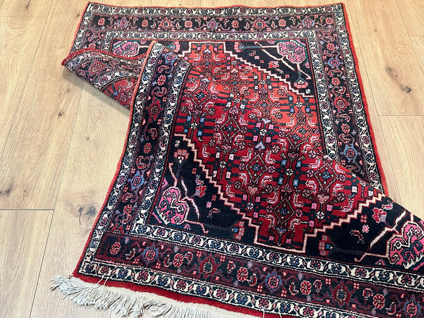 Orientteppich handgeknüpft 157x104 cm Bidjar Schurwolle