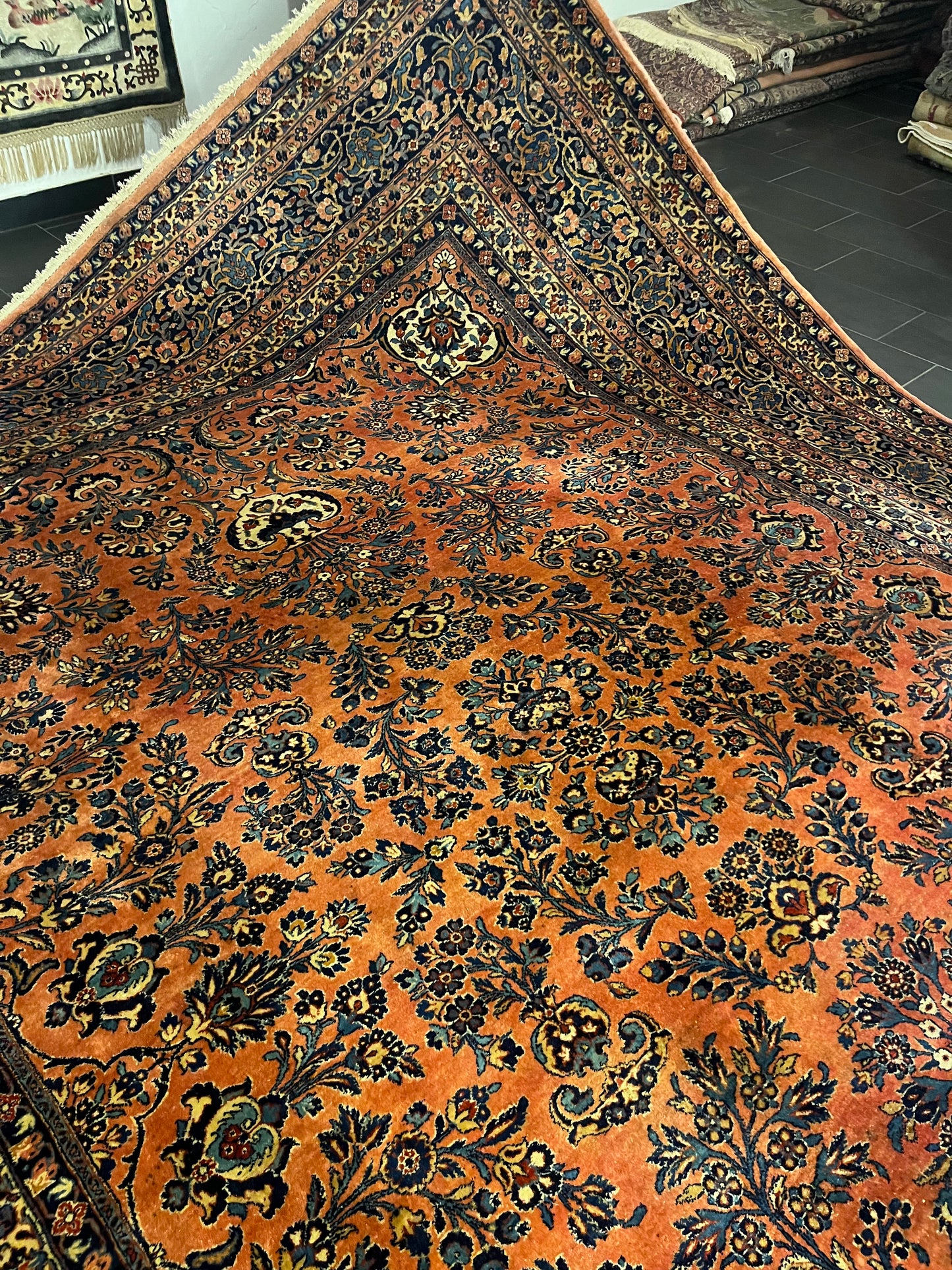 Perserteppich Orientteppich Handgeknüpfter Teppich Sarough 400x305cm