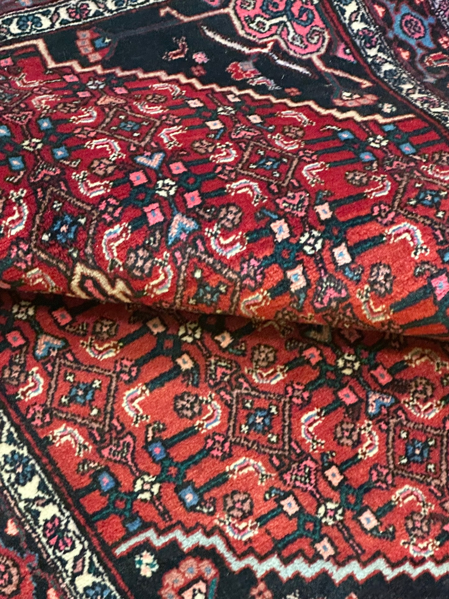 Orientteppich handgeknüpft 157x104 cm Bidjar Schurwolle