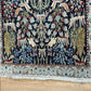 Orientteppich handgeknüpft Seide Lebensbaum Tiermotiv 126x87 cm