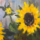 Karl-Heinz BERNDT-ELBING (1934-1999) Ölgemälde Sonnenblumen 63x43cm