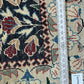 Orientteppich handgeknüpft Seide Lebensbaum Tiermotiv 126x87 cm