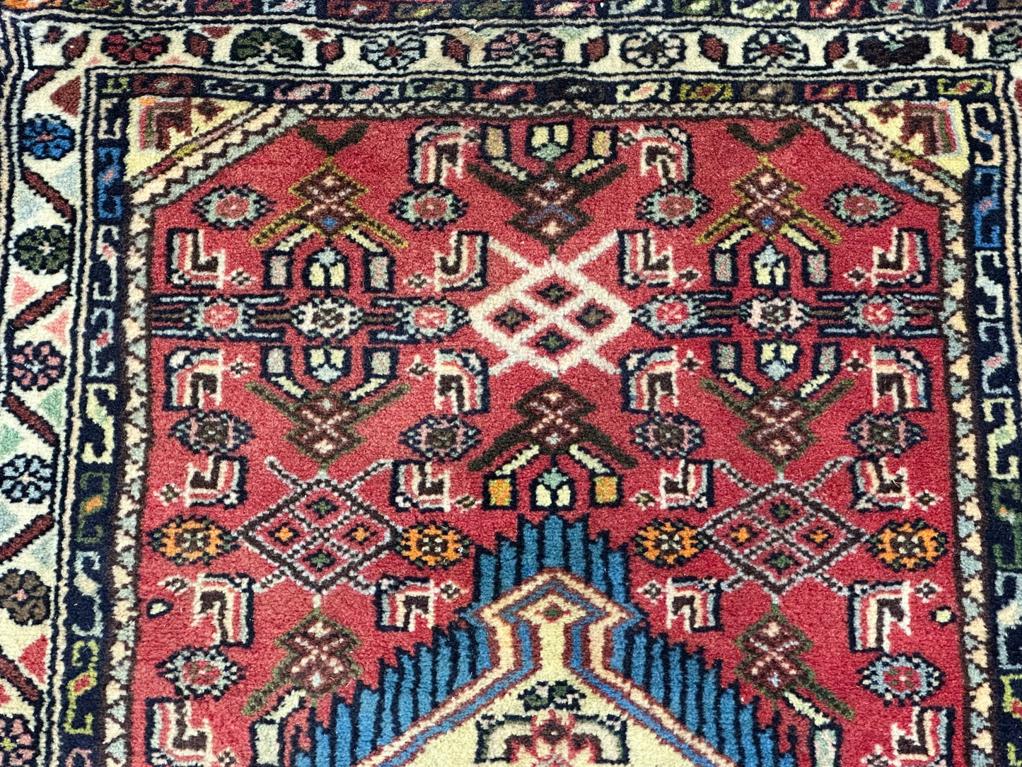 Orientteppich handgeknüpft Hamadan 90x62 cm