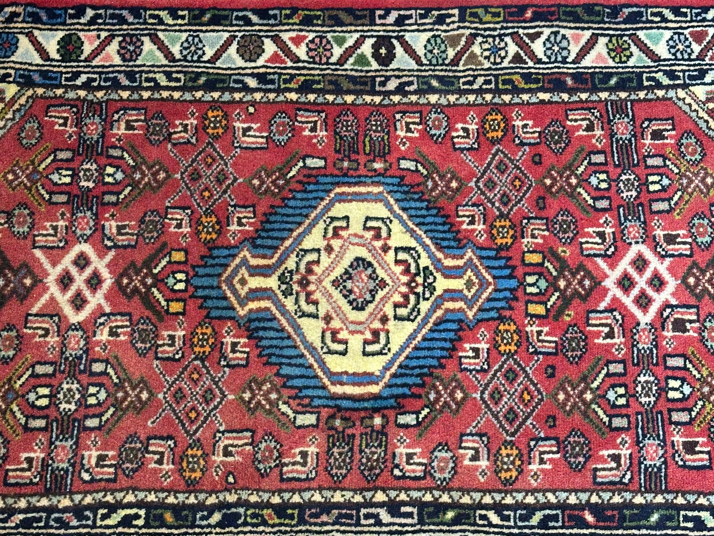 Orientteppich handgeknüpft Hamadan 90x62 cm