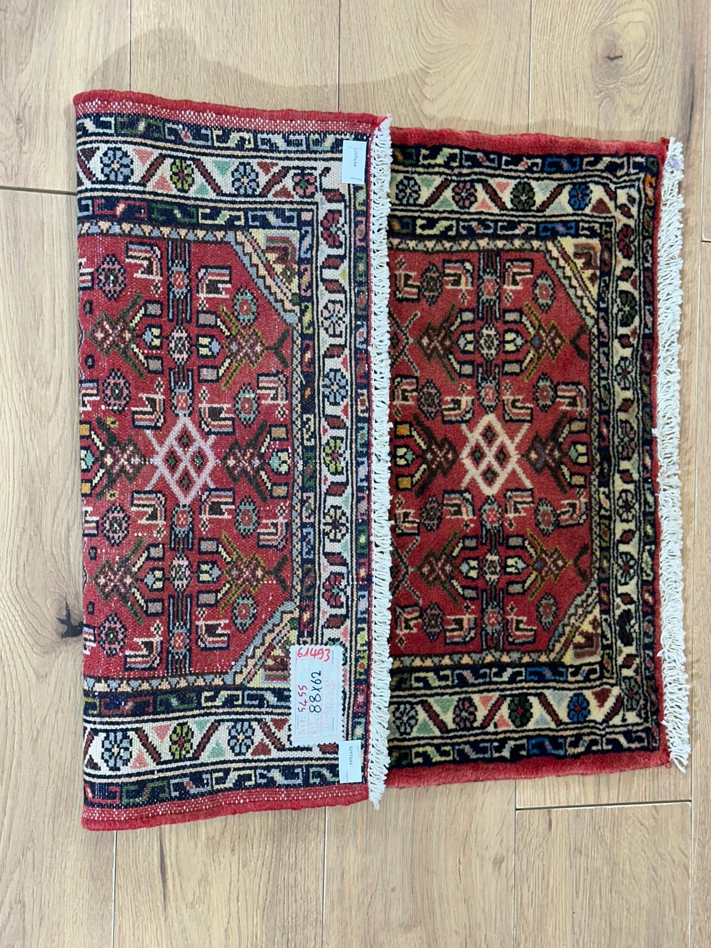 Orientteppich handgeknüpft Hamadan 90x62 cm