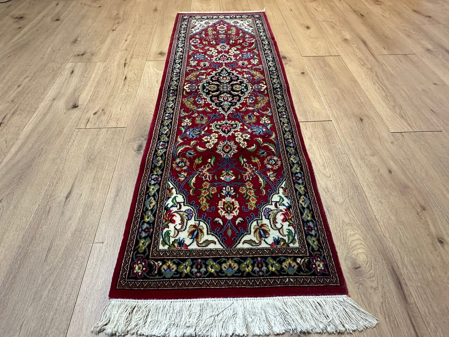 Orientteppich handgeknüpft 165x55 cm Ghom Korkwolle