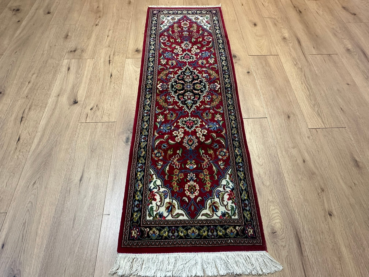 Orientteppich handgeknüpft 165x55 cm Ghom Korkwolle