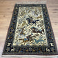 Orientteppich handgeknüpft Ghom Jagdmotiv Korkwolle Semi-Antik 213x142 cm