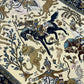 Orientteppich handgeknüpft Ghom Jagdmotiv Korkwolle Semi-Antik 213x142 cm