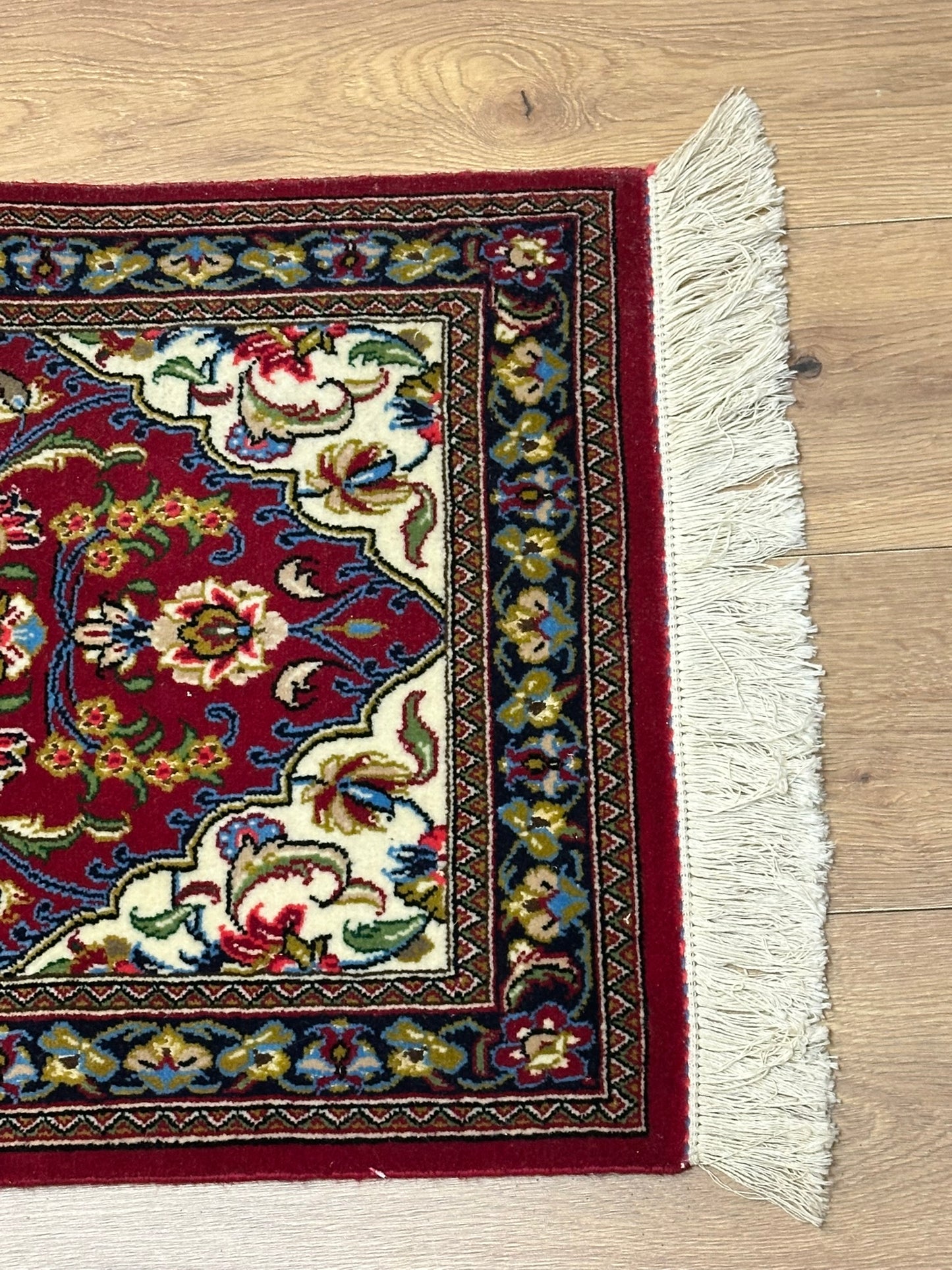 Orientteppich handgeknüpft 165x55 cm Ghom Korkwolle