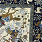 Orientteppich handgeknüpft Ghom Jagdmotiv Korkwolle Semi-Antik 213x142 cm