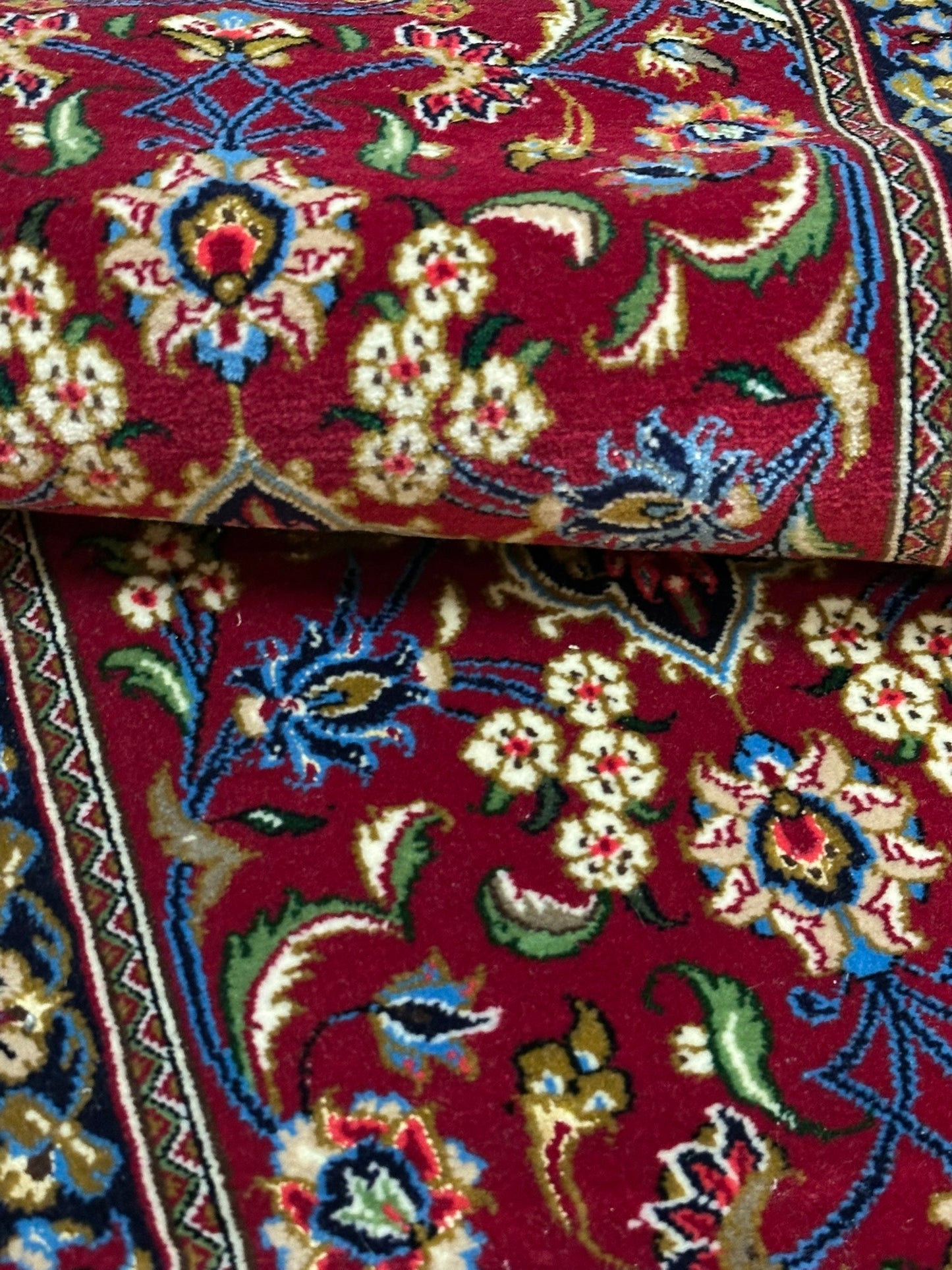 Orientteppich handgeknüpft 165x55 cm Ghom Korkwolle
