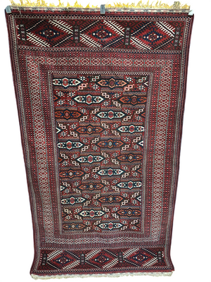 Orientteppich handgeknüpft 205x120 cm ANTIK Yomut Buchara