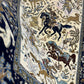 Orientteppich handgeknüpft Ghom Jagdmotiv Korkwolle Semi-Antik 213x142 cm