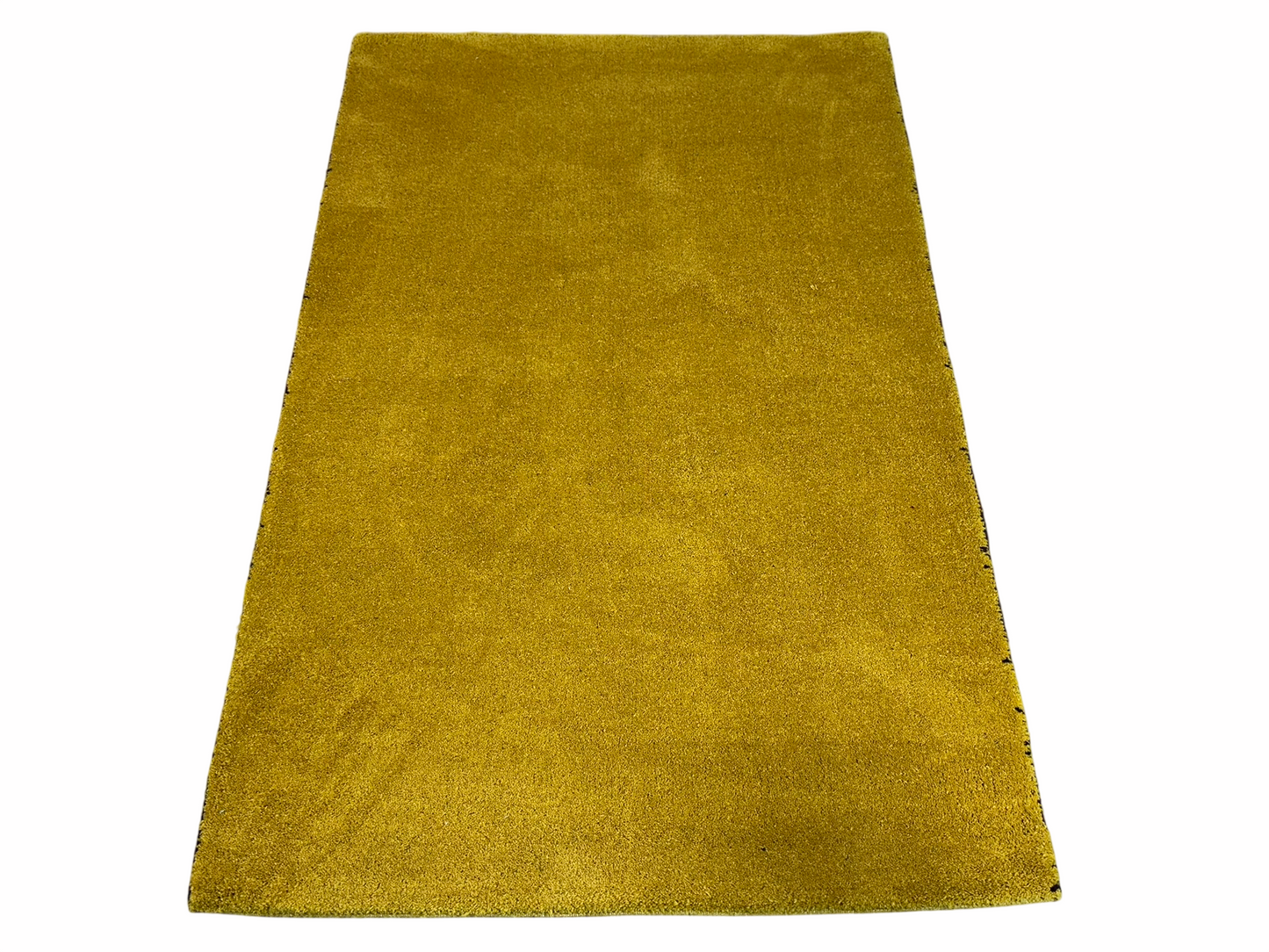 Indo Gabbeh Orientteppich handgeknüpft Gelb Modern 187x120 cm