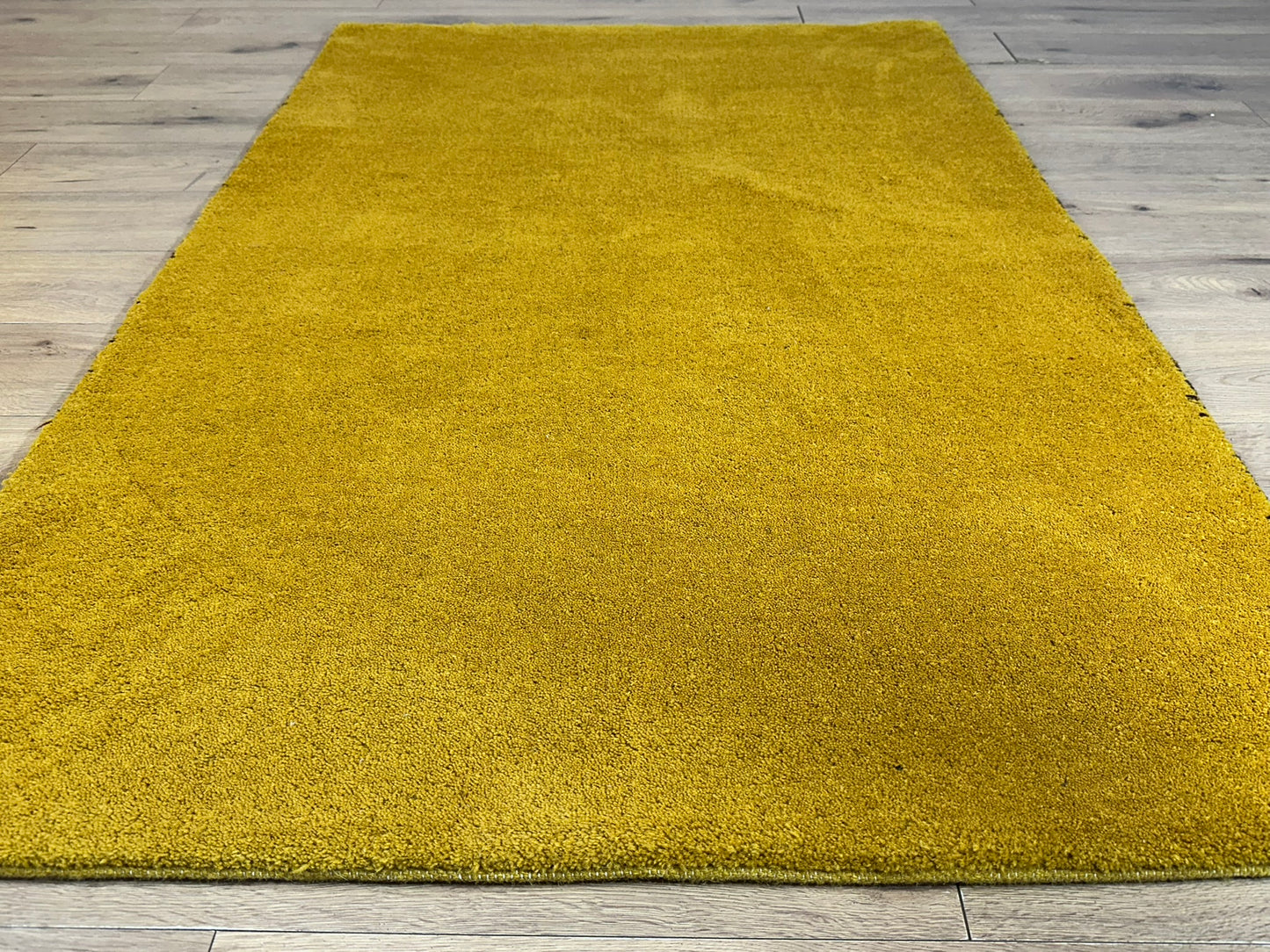 Indo Gabbeh Orientteppich handgeknüpft Gelb Modern 187x120 cm
