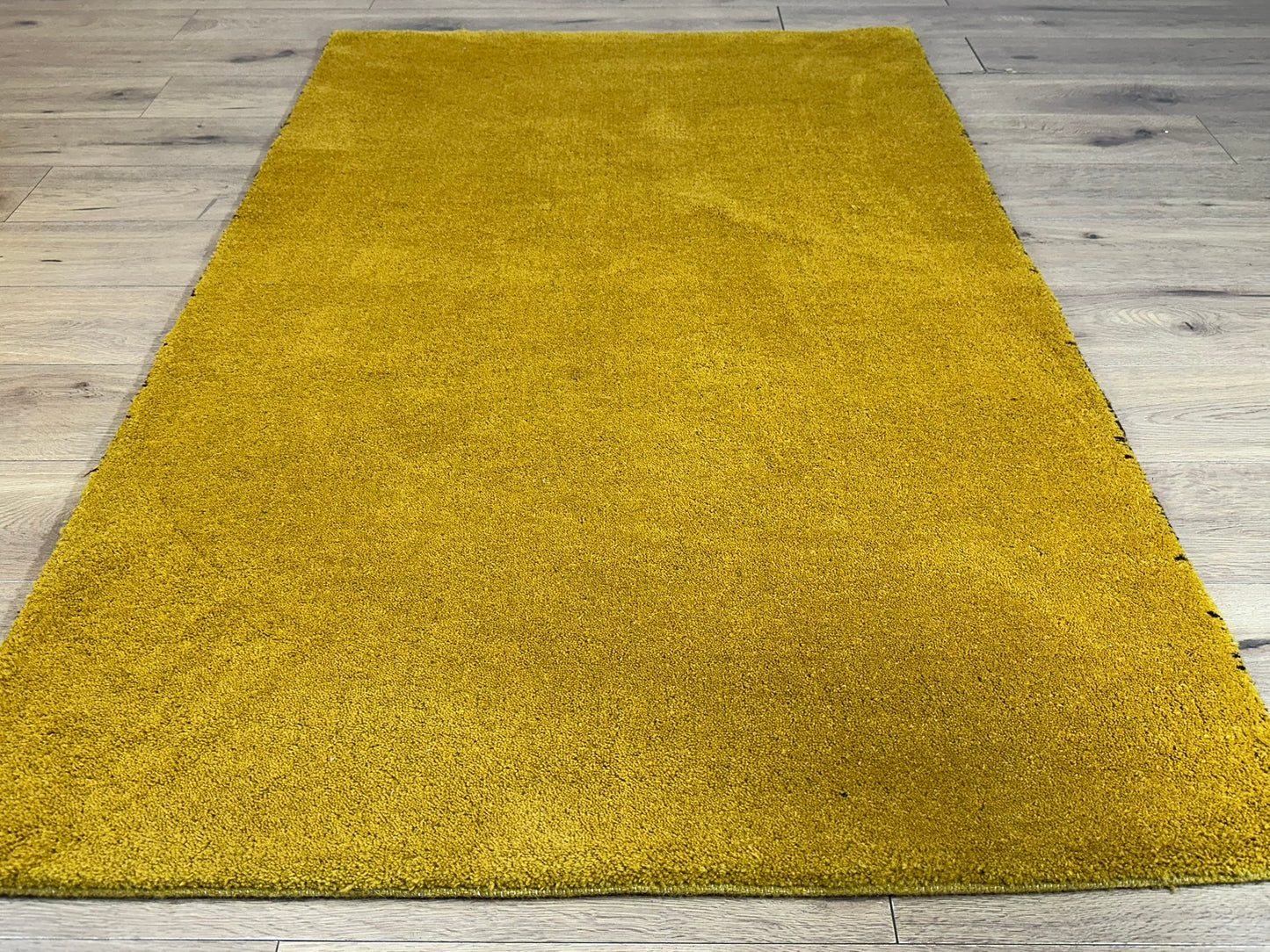 Indo Gabbeh Orientteppich handgeknüpft Gelb Modern 187x120 cm