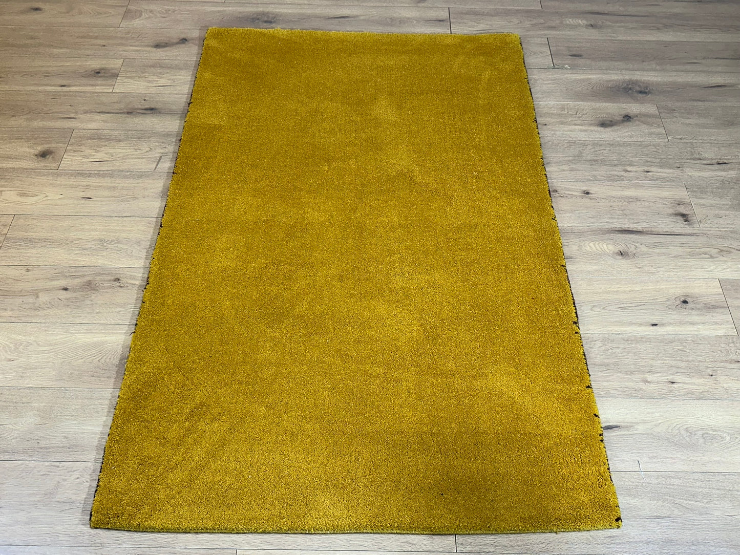 Indo Gabbeh Orientteppich handgeknüpft Gelb Modern 187x120 cm