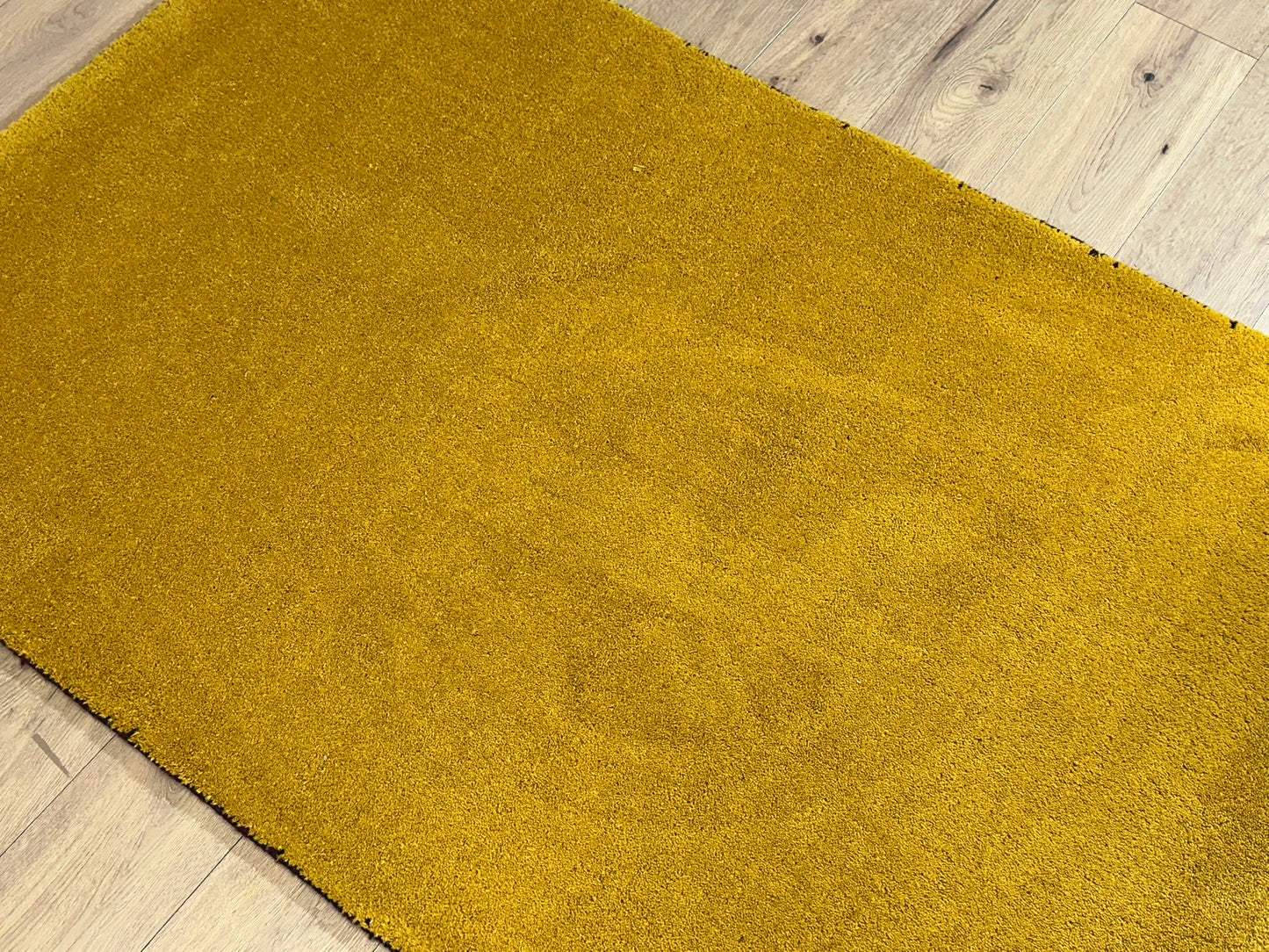 Indo Gabbeh Orientteppich handgeknüpft Gelb Modern 187x120 cm