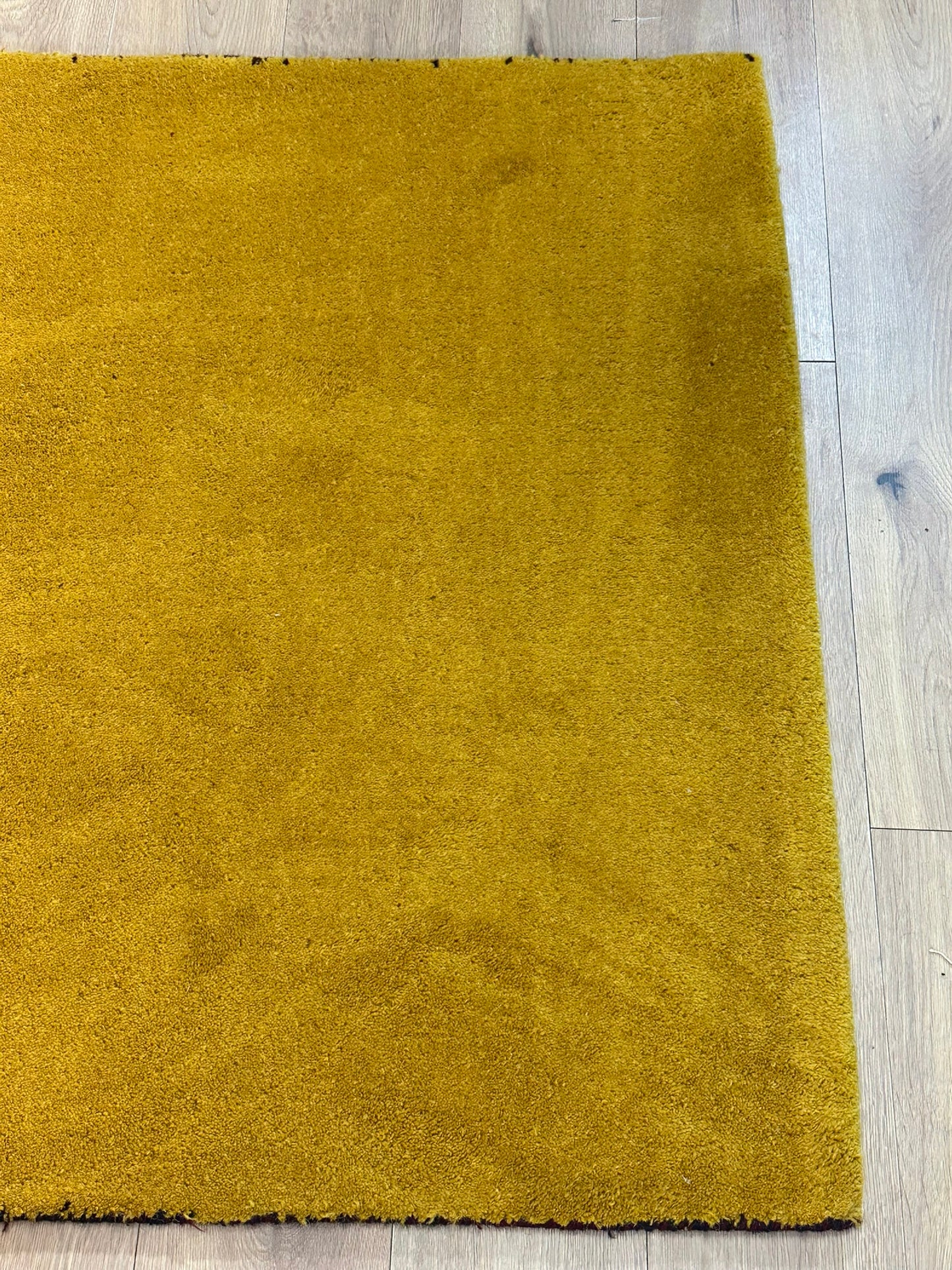 Indo Gabbeh Orientteppich handgeknüpft Gelb Modern 187x120 cm