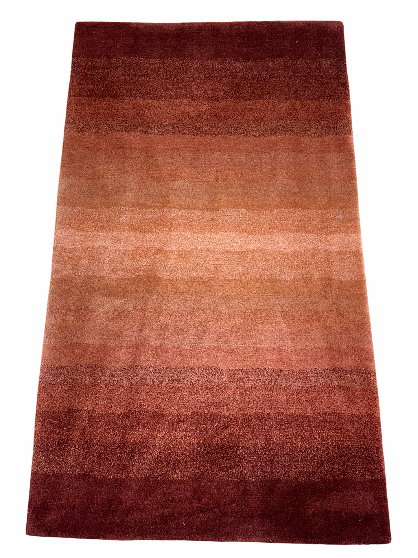 Indo Gabbeh Orientteppich handgeknüpft Terracotta Modern 156x90 cm