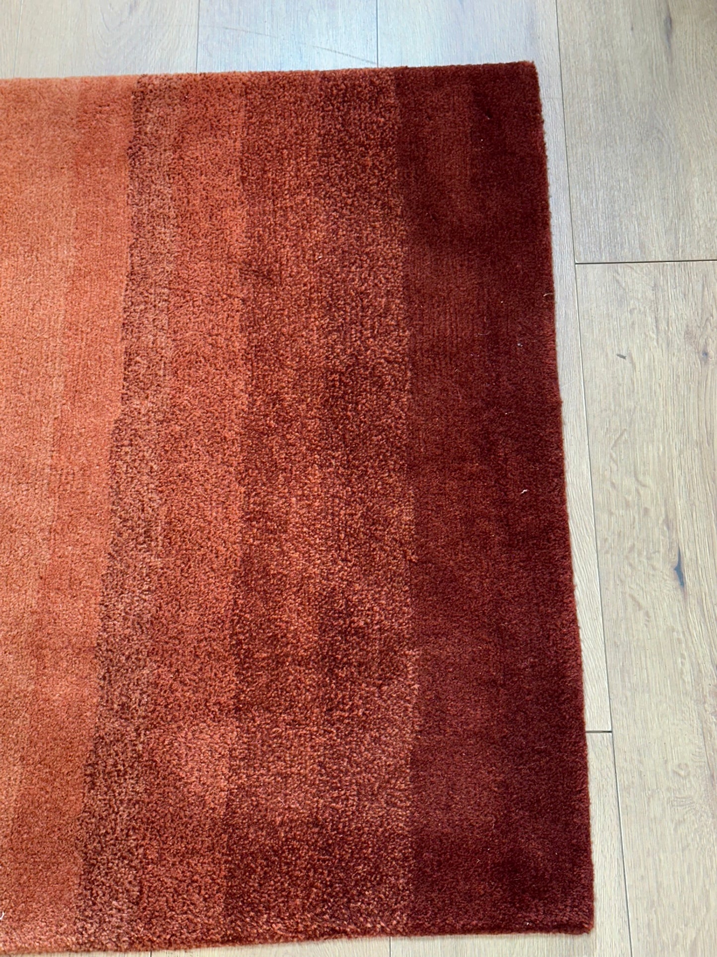 Indo Gabbeh Orientteppich handgeknüpft Terracotta Modern 156x90 cm