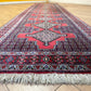 Orientteppich handgeknüpft 263x93 cm Senneh Bidjar Läufer