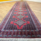 Orientteppich handgeknüpft 263x93 cm Senneh Bidjar Läufer