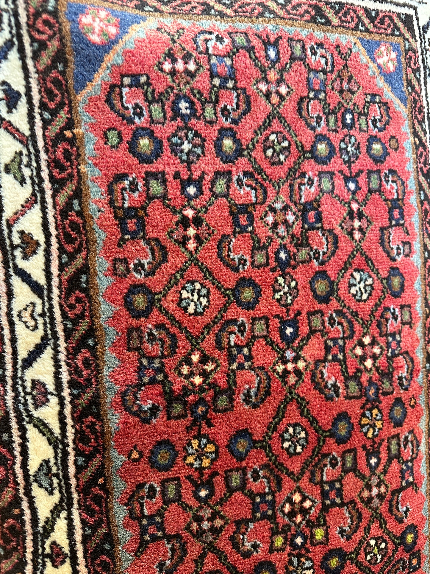 Handgeknüpfter Perser Orientteppich Enselas Jugendstil - Naturfarben 96x60 cm