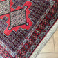 Orientteppich handgeknüpft 263x93 cm Senneh Bidjar Läufer
