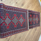 Orientteppich handgeknüpft 263x93 cm Senneh Bidjar Läufer