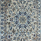 Orientteppich handgeknüpft Nain mit Seide 200x115 cm